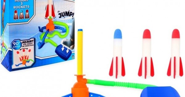 Jump Rocket Foot Pump with Foam Rockets